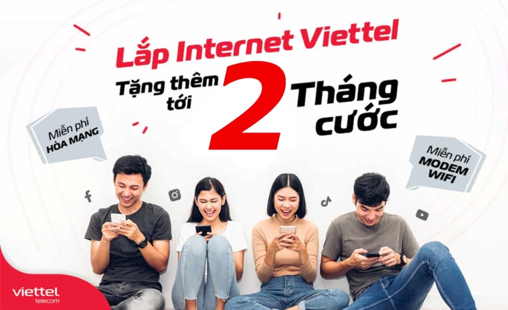 Khuyến mãi lắp mạng Internet Viettel Điện Biên tặng từ 1 đến 4 tháng cước