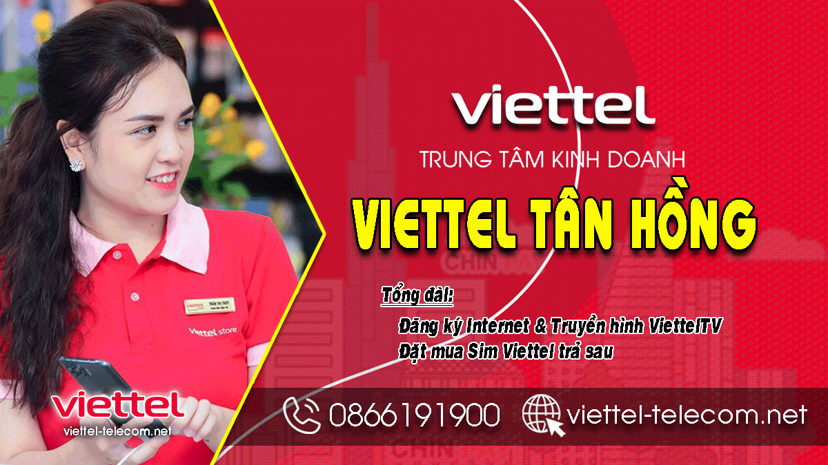 Viettel Tân Hồng - 315 Nguyễn Huệ, khóm 3, TT Sa Rài, H.Tân Hồng, Đồng Tháp
