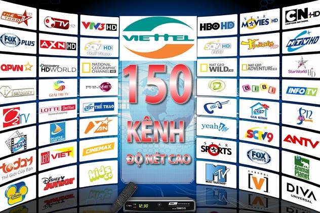 Danh sách bảng kênh truyền hình Viettel TV360