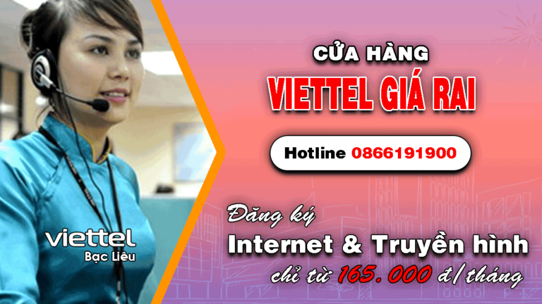 Lắp Mạng Viettel Huyện Giá Rai