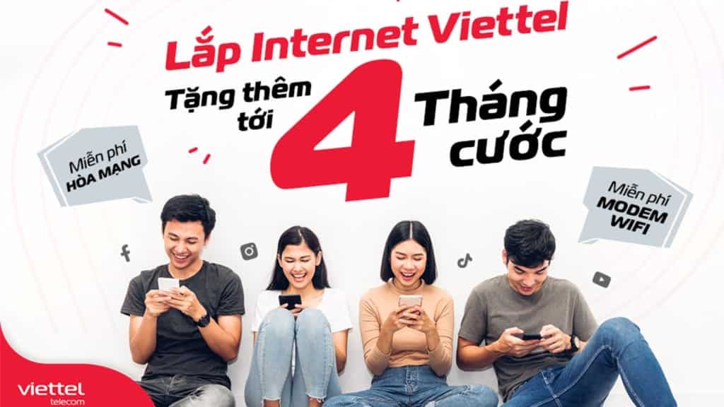 Khuyến mãi lắp mạng Internet cáp quang Viettel ở nội thành TPHCM và Hà Nội