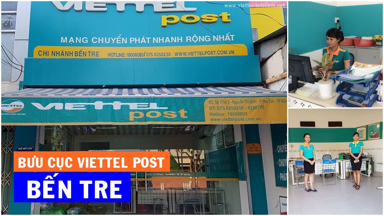 Danh sách bưu cục Viettel Post tại Bến Tre