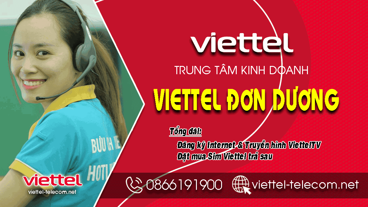 Tổng đài lắp mạng Internet và Truyền hình Viettel huyện Đơn Dương