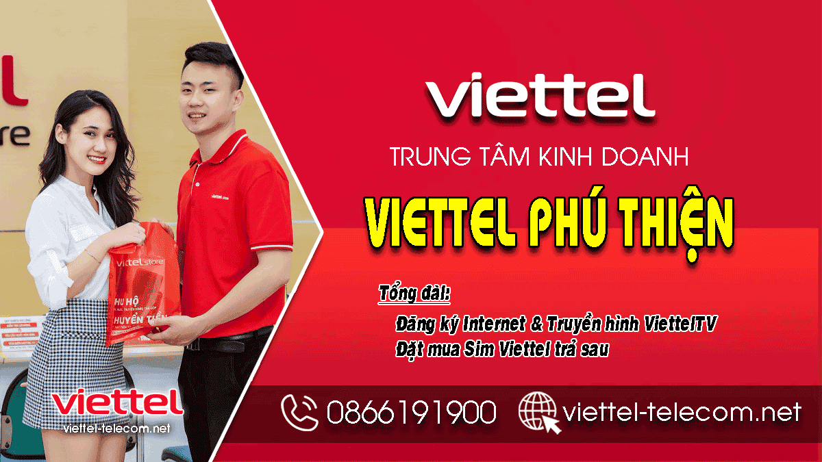 Bảng giá lắp mạng Internet và truyền hình Viettel tại huyện Phú Thiện