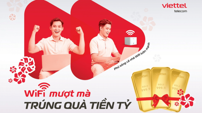 Khuyến mãi lắp internet cáp quang Viettel đón Tết trúng vàng