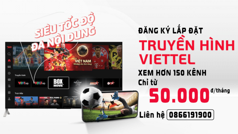 Bảng giá lắp truyền hình cáp Viettel